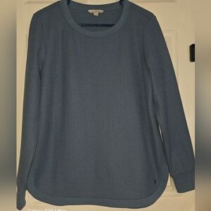 Women's Blue Long Sleeve Top